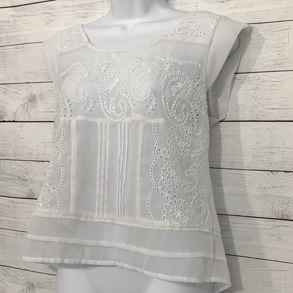 EUC American Rag Islet Sheer Top - Picture 3 of 8